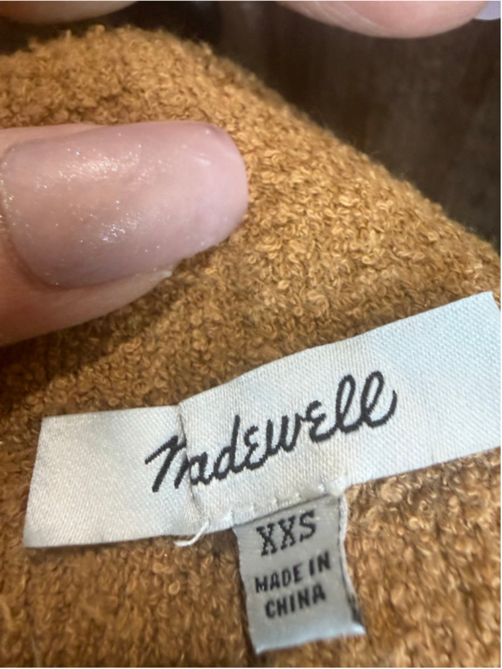 Women's Madewell Brown Knit Pull-On Shorts XXS - Picture 7 of 10
